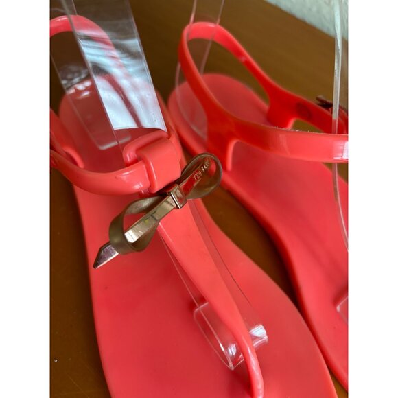 Ted Baker Womens Verona Rubber Bow Detail Pink Sandals - Picture 5 of 9